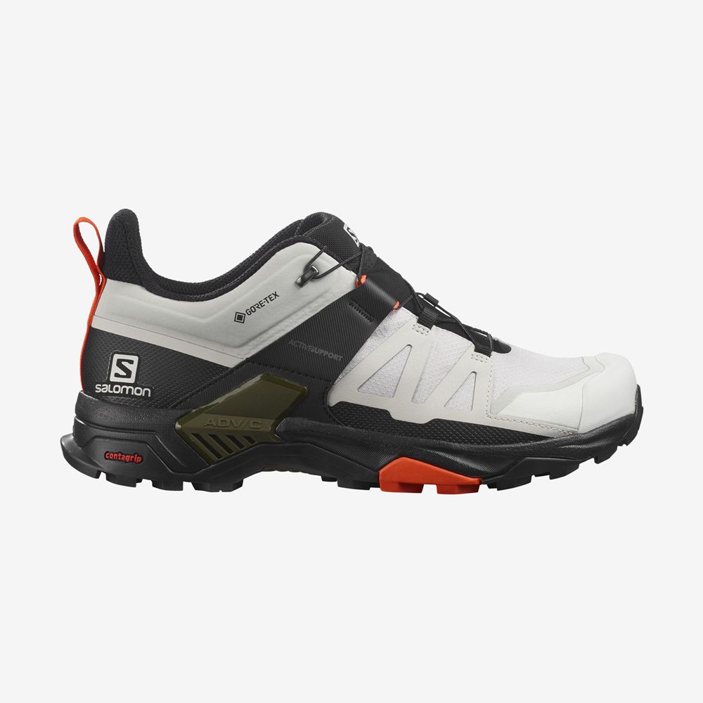 Zapatillas Trekking Salomon Hombre Blancas - Salomon Argentina X ULTRA 4 GORE-TEX,681309-NPX